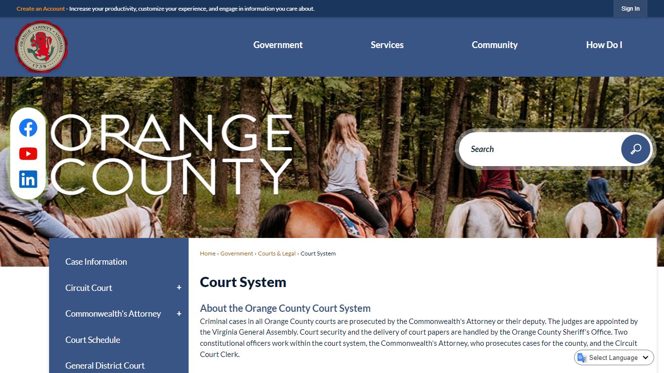Court Services | Orange County, VA - Official Website